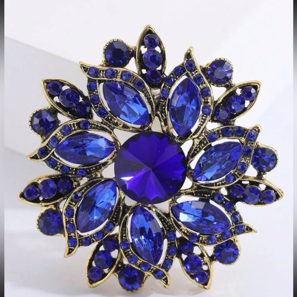 Luxe rhinestone brooch
